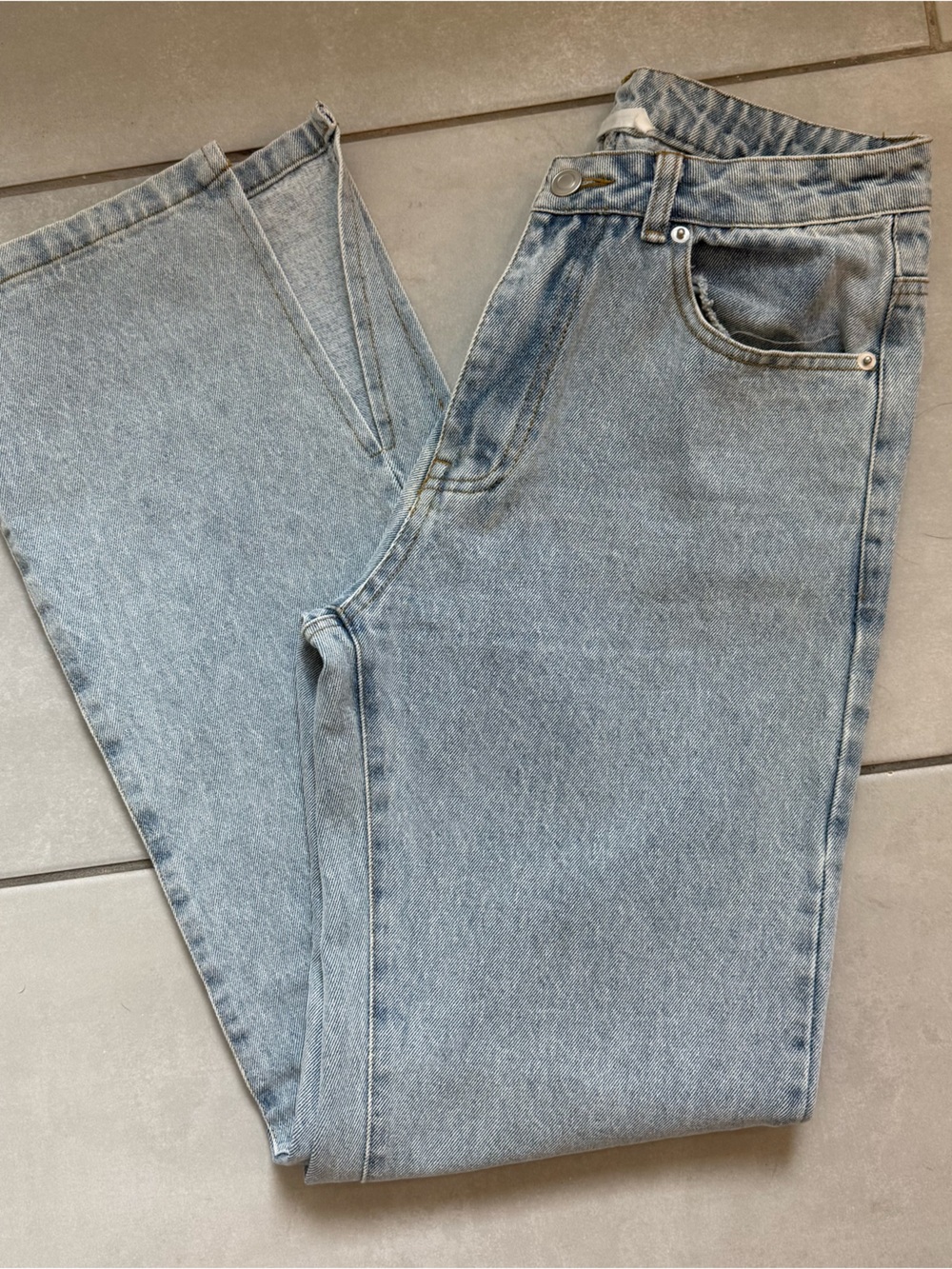 12th Tribe Light Blue Straight Leg Women's Jeans